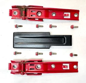 Jeep TJ Tailgate Hinges tail gate Hinge Set 04 05 06 Wrangler rear back red - Bild 1 von 7