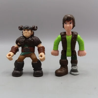 Lote de 3" figuras How to Train Your Dragon 2 Defenders of Berk Snotlout & Hipo Foto 1 de 4