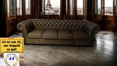 Chesterfield Rochester KC 4 Sitz Bi XL E2000 Luxus Aniline Narben Leder Sofa  - Bild 1 von 4