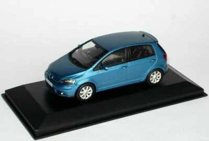 VW VOLKSWAGEN GOLF V 5 PLUS 2005 NUOVO RIVER BLUE METAL MINICHAMPS 1/43 + 1.8 - Foto 1 di 5