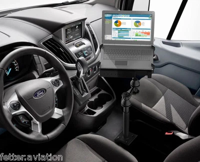 RAM No-Drill Laptop Mount for 2014-2023 Ford Transit Full Size Cargo Vans - Image 1 of 4