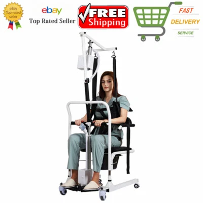 ✅Patient Lift Electric For Home with Commode, Patient Transfer Lifts Load 330 lb - Image 1 of 4