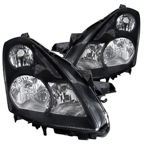 Fit 2010-2012  Altima Sedan Halogen Black Headlights Headlamps Turn Signal