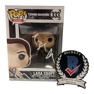ANGELINA JOLIE SIGNED AUTOGRAPH TOOMB RAIDER FUNKO POP 333 BECKETT BAS - Picture 1 of 2