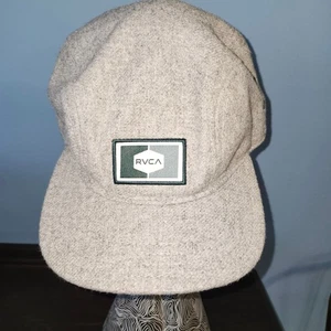 Cappello RVCA Misto Lana 5 Pannelli Cinghia Regolabile Schiena Cappellino Pattinatore - Foto 1 di 10