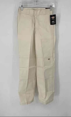 Dickies женщин кремовый прямой ноги свободного кроя двойной колена работы брюки размер 0/25 - Изображение 1 из 4
