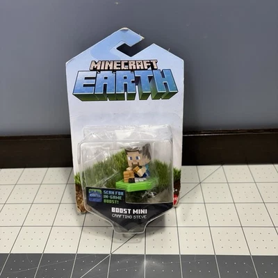Minecraft Earth Boost Mini Crafting Steve Video Game Figure Mattel 2019 NEW - Image 1 of 4