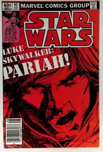 Cómic de colección 1983 Marvel Star Wars #62 Luke Skywalker Pariah ciencia ficción coleccionable - Imagen 1 de 2