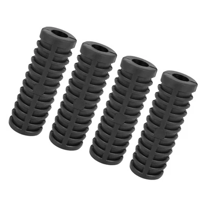 Motoforti Universal Kick Start Lever Rubber, Rubber, Black, 4 Pc