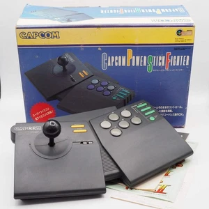 CAPCOM POWER STICK FIGHTE Famicom & Super Famicom Controller CPS-A10CA Boxed - Picture 1 of 24