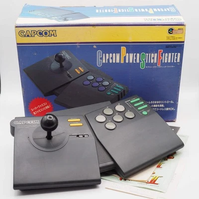 CAPCOM POWER STICK FIGHTE Famicom & Super Famicom Controller CPS-A10CA Boxed - Image 1 of 4