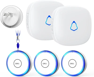 Botón de alerta de buscapersonas de cuidador para el hogar, campana de alerta de vida para monitoreo de ancianos Em Foto 1 de 4