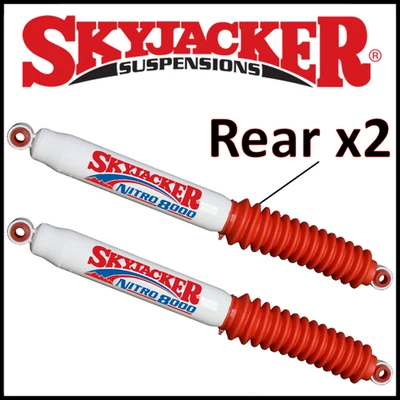 Par de amortiguadores traseros Skyjacker Nitro para Jeep Wrangler YJ 1987-1995 4x4 con elevación de 3-6" Foto 1 de 2