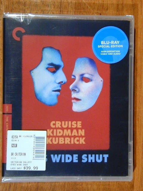 EYES WIDE SHUT 1999 KUBRICK BLU RAY CRITERION COLLECTION BRAND NEW SEALED Foto 1 de 2