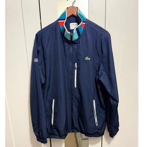 Lacoste Sport Trainingsjacke dunkelblau Full Zip Herren XL mehrfarbig Kragen - Bild 1 von 15