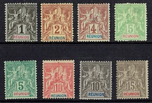 REUNION 1892 . SMALL COLLECTION. FINE. MINT HINGED. * - Picture 1 of 1