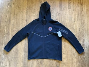 Nike Herren Chicago Cubs schwarz Tech Fleece Reißverschluss Hoodie PE Players Edition Large - Bild 1 von 2