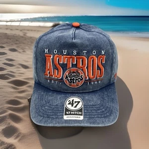 Houston Astros Hat '47 Brand Hitch "" Denim Promotional Mystery Cap H89 - Picture 1 of 8