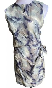 Conjunto Top Falda Envolvente De Colección Ilyse Hart 2 Piezas Mujer 6 Azul Gris Tiedye Playa Y2k Años 90 - Imagen 1 de 10