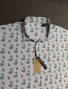 Swing Juice Collection Golf Polo Shirt Men Size XL Press All Over AOP Cash Grab - Picture 1 of 12