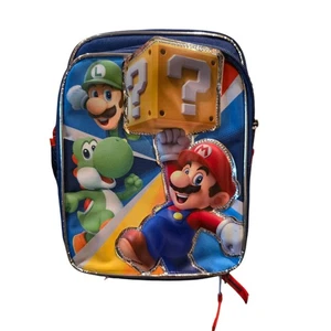 Super Mario Brothers Lunch Box Insulated Yoshi Luigi Mario Question Block NWT - Picture 1 of 6