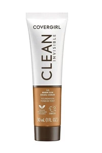 CoverGirl Clean Invisible Foundation 168 WARM SUN 1 FL.Oz Full Size New - Picture 1 of 1