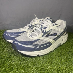 Brooks Addiction 9 Walking Shoes Sneakers Mens Size 11.5 4E Gray Blue Athletic - Picture 1 of 10