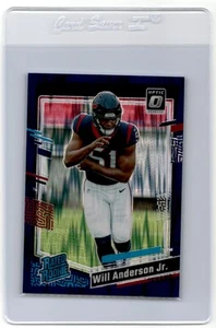 2023 Donruss Optic Will Anderson Jr. ROOKIE RC Purple Shock PRIZM - Picture 1 of 2