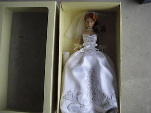 RARE Franklin Mint Vinyl Faberge Stasya Bride Sample Doll 15" Tall MINTin Box - Picture 1 of 3