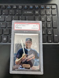 1995 Bowman's Best - Blue #7 Andruw Jones PSA Mint 9