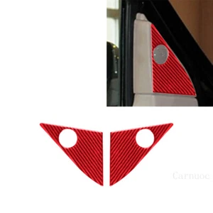 For Lincoln Navigator Red Carbon Fiber Door Triangle A Pillar Panel Cover Trim - Picture 1 of 9
