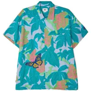 OBEY Herren Woven Button S/S Hemd BUDS WOVEN - Good Grey Multi - Medium - Neu mit Etikett  - Bild 1 von 1