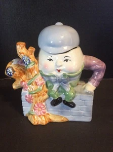 Feitz Humpty Dumpty Teapot Porcelain Sitting On A Wall Tea Pot - Picture 1 of 1
