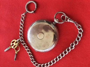 Rare !!!!! Silver LE ROY Paris Ottoman Mens Pocket Watch 48.5mm Super Dial _513 - Picture 1 of 13