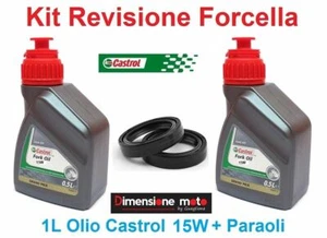 023 - Kit Castrol Fork Oil 15W + Paraoli Forcella HUSQVARNA SM-S 125 dal 2000 -> - Foto 1 di 1