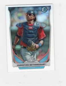 2014 BOWMAN CHROME SCOUTS TOP 5 MINI REFRACTOR CHRISTIAN BETHANCOURT BRAVES - Picture 1 of 2