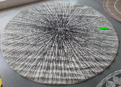 Alfombra manchada NEGRO/MARFIL 6'-7" x 6'-7", precio reducido 1172766840 EVK228K-7R Foto 1 de 4