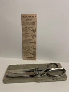 Tijeras Wiss Pinking Tijeras Vintage EE. UU. Modelo C Caja Original y Papeles - Imagen 1 de 11
