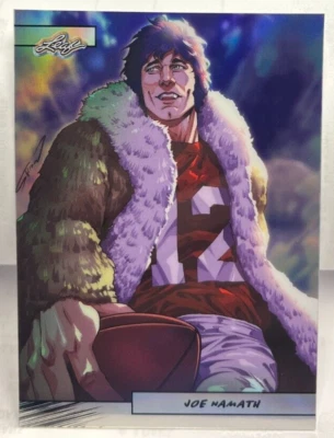 Joe Namath 2024 Leaf Metal Anime Nation Series 2 SILVER Prismatic #'d 97/99 JETS - Imagem 1 de 2