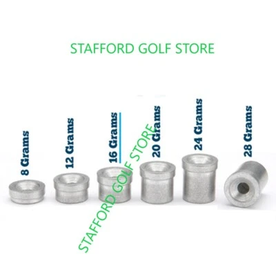 STAFFORD GOLF STORE Golf Club Lead Counter weights - For Steel Shafts 8,12,16,20,24,28gm Options