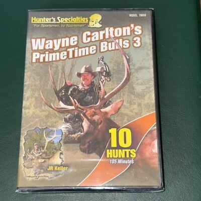 WAYNE CARLTON'S PRIMETIME BULLS 3 Elk Hunting Hunt Hunter Elks (DVD , 2004) NEW Foto 1 de 4