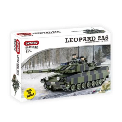 OXFORD Leopard 2A6 BM35242 German Main Battle Tank  Military Brick Block Figures - Image 1 of 4