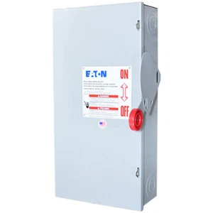 DH363FGK Eaton/Cutler Hammer 100A 600VAC 3P/3W N1 Fused HD Disconnect  -SES - Picture 1 of 3