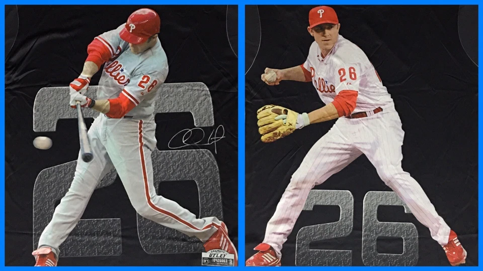 Men's CHASE UTLEY Philadelphia Phillies Double-Sided Graphic Polyester Tee-Shirt - Image 1 of 4