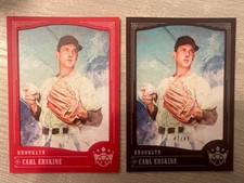2018 Diamond Kings Carl Erskine ( Dodgers ) #36 Red Frame + Black Frame /49