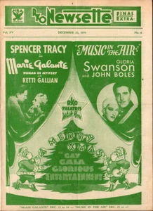 Marie Galante  Original RKO Newsette Movie Theater  Herald 1934 + Movies - Picture 1 of 3