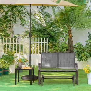 Patio Porch Swing Outdoor Bench Yard Glider Double Rocking Chair Garden Loveseat - Picture 1 of 13