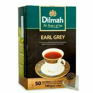 Dilmah (Ceylon) Earl Grey EXTRA Strength - 50 Tea Bags 100g Free Shipping