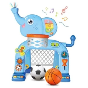 Elephant Toddlers Musical Toys Gift for 1 2 3 Years Old Kids,Basketball Hoop & - Picture 1 of 8