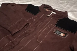Star Wars Han Solo Bomber Jacket Boys Size 11/12 Brown Suede - The Disney Store - Picture 1 of 10